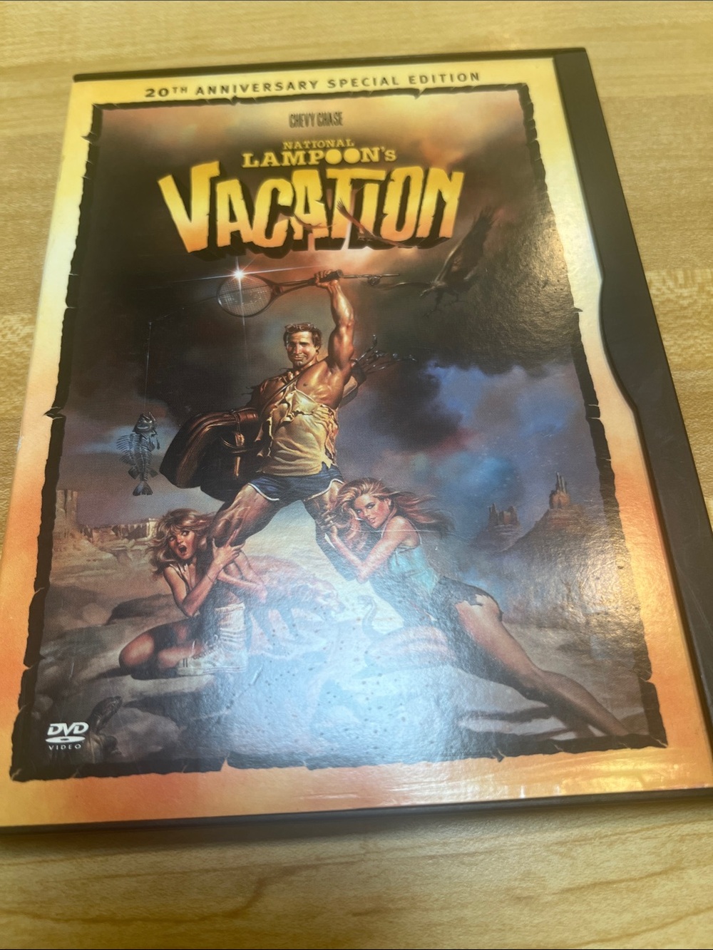 #2705**National Lampoon's Vacation 20th Anniversary DVD - Yellow/Orange Cover